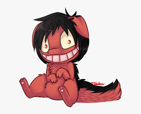 Красный Смайл дог крипипаста