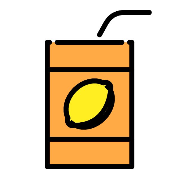 Пакетик сока эмодзи