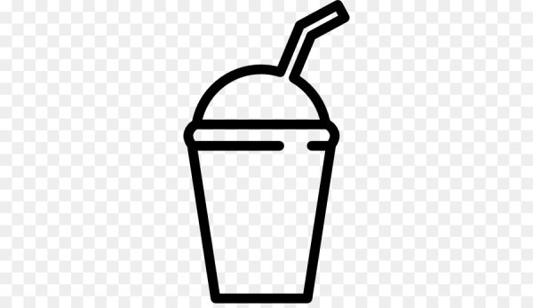 Стакан с трубочкой иконка