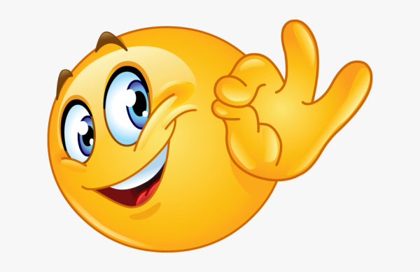 Веселый смайлик девочка