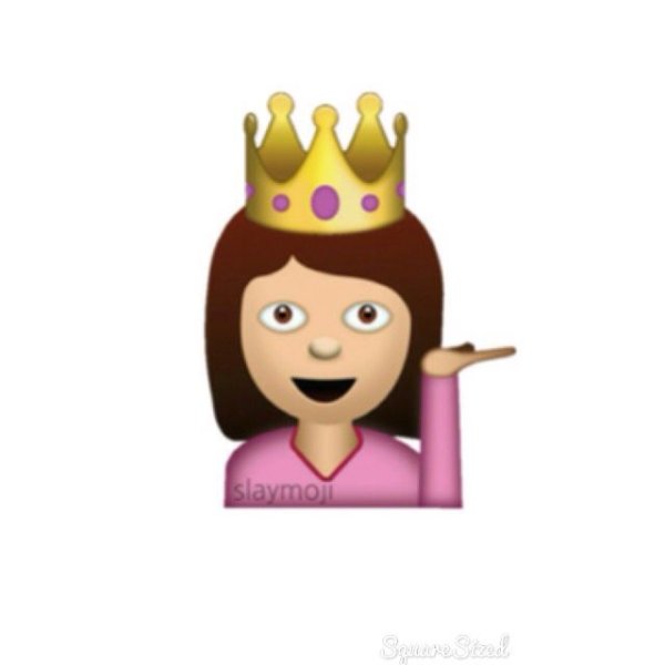Смайлик принцесса с короной