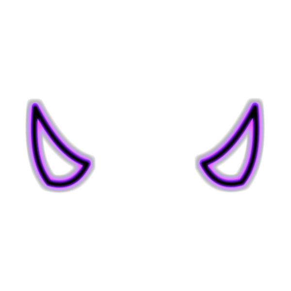 Рога дьявола фиолетовые