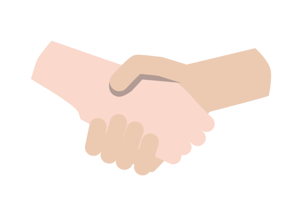 Смайлик пожимающий руки