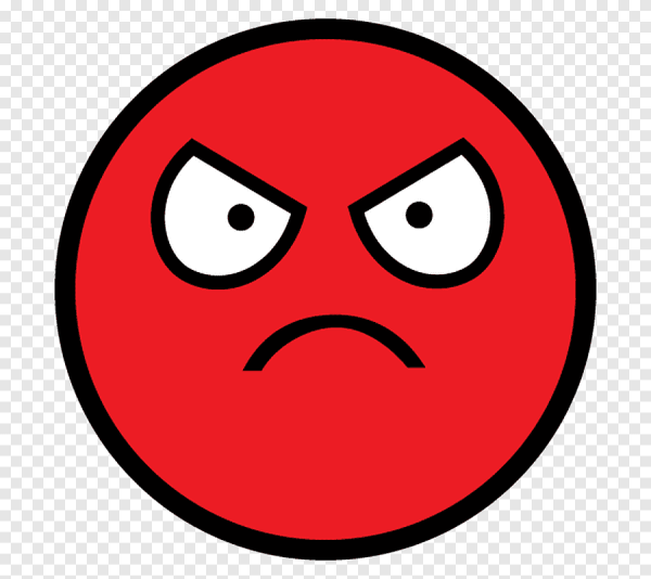 Покрасневший смайлик