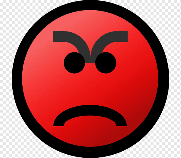 Красный смайлик