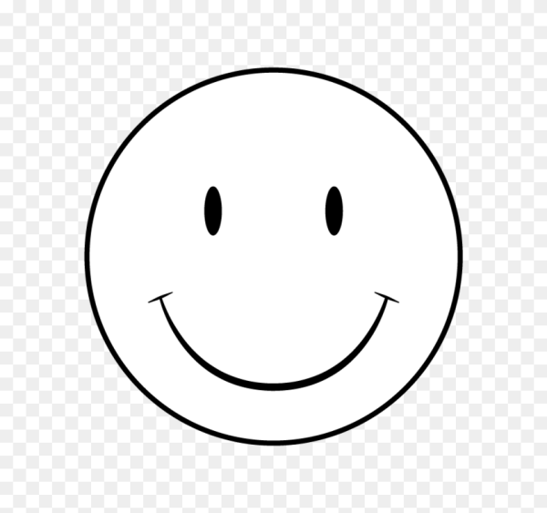 Смайлик черно белый