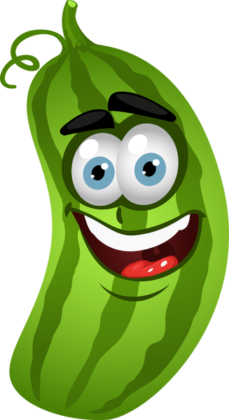 Огурец мультяшный