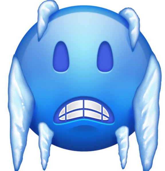 Эмодзи замерз