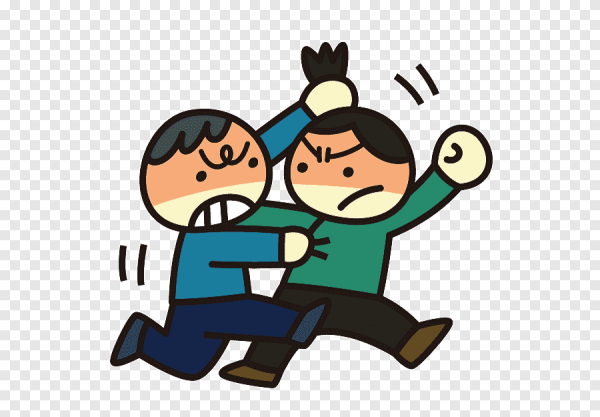 Драка иллюстрация