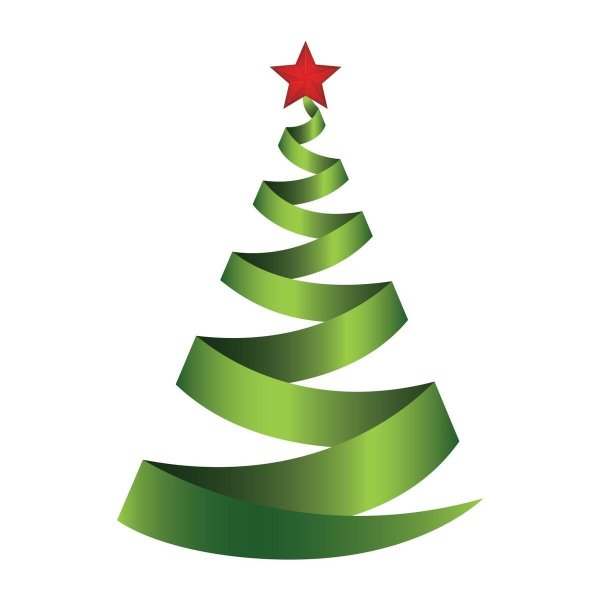 Елка на прозрачном фоне