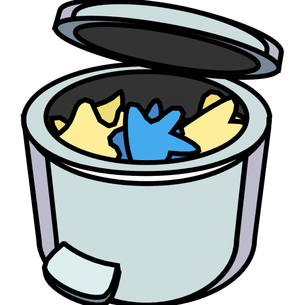 Мусорный бак эмодзи