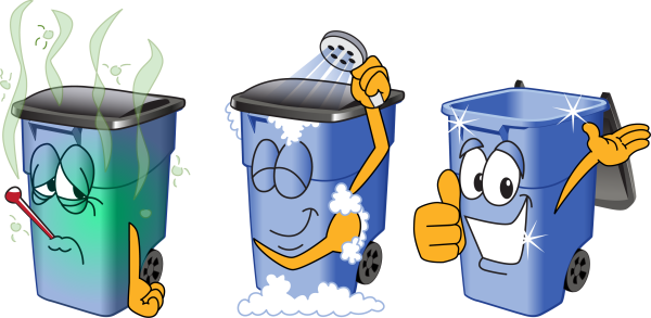 Мусорный бак мультяшный