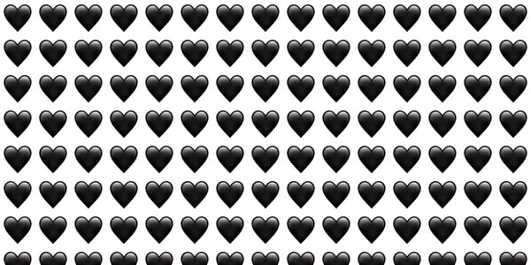 Много маленьких сердечек