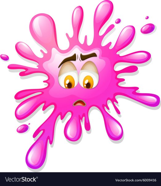 Клякса с рожицей