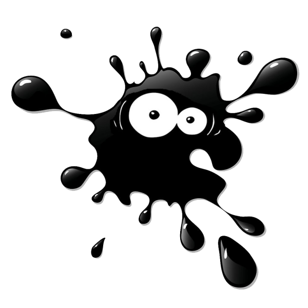 Клякса с глазами