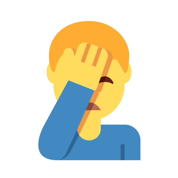 Смайл человек закрывает лицо