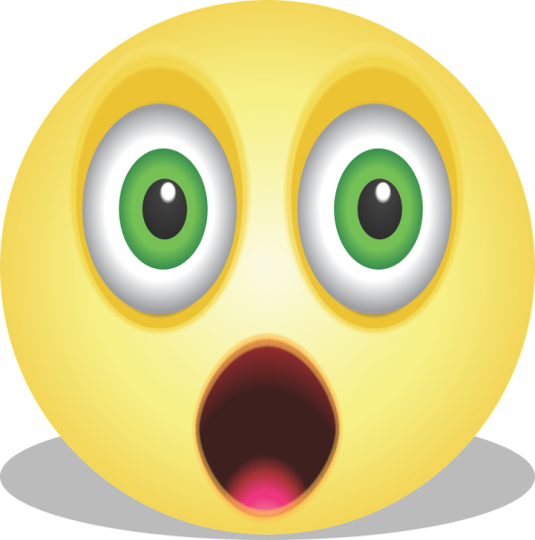 Смайл с вытаращенными глазами
