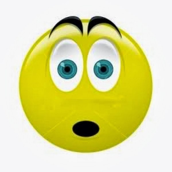 Смайлик с удивленными глазами
