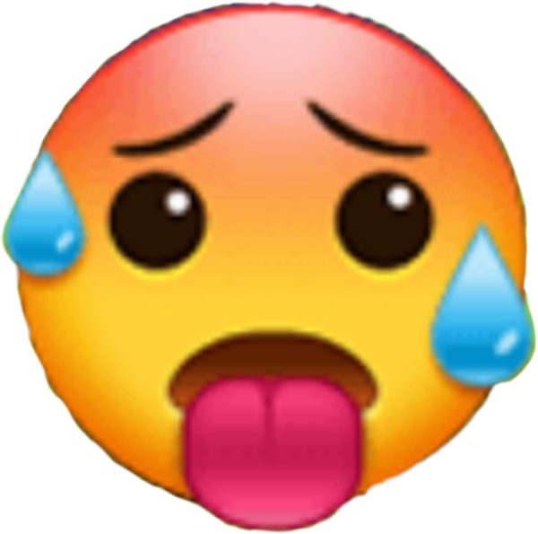 Смайлик жара ЭМОДЖИ