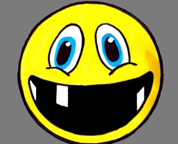 Смайлик с зубами