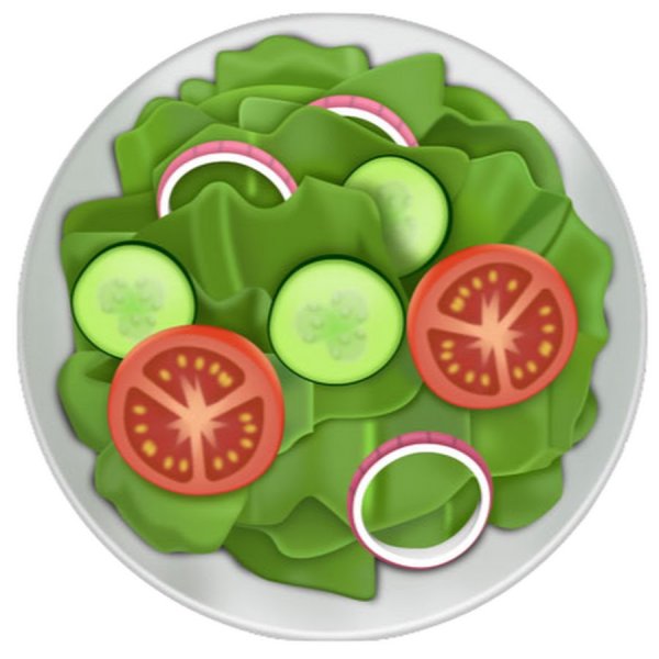 Салат овощное смайлики