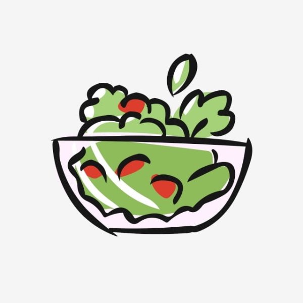 Салат мультяшный