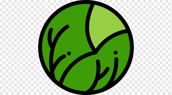 Смайлик зеленый салат