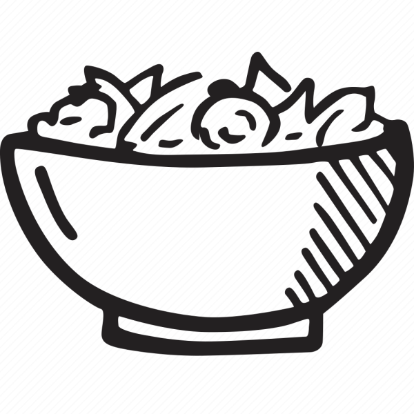 Салат мультяшный