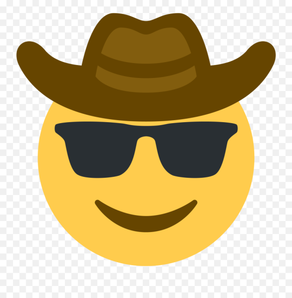 Смайл в ковбойской шляпе