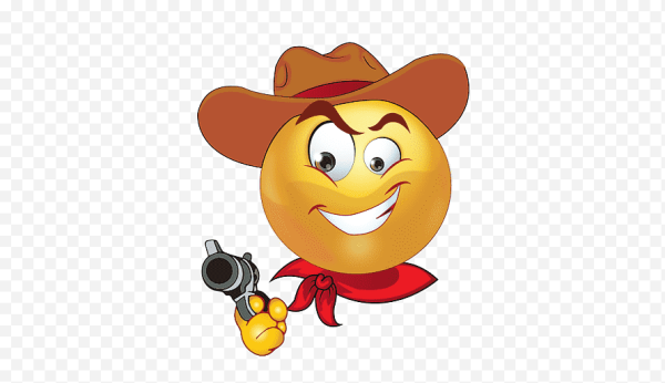 Смайл в ковбойской шляпе