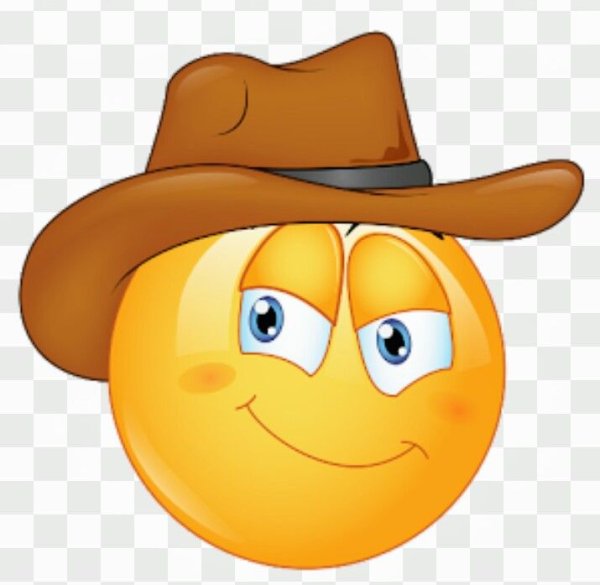 Смайлик в шляпе