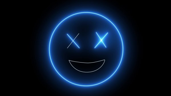 Неоновый смайлик