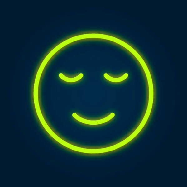Смайлик из неона
