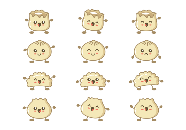 Пельмешки нарисованные