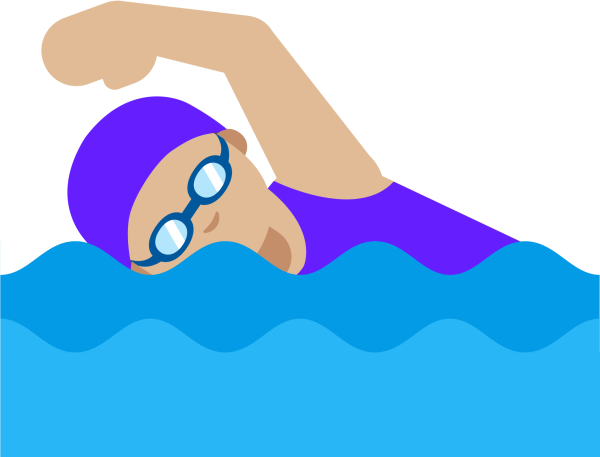 Эмодзи пловец