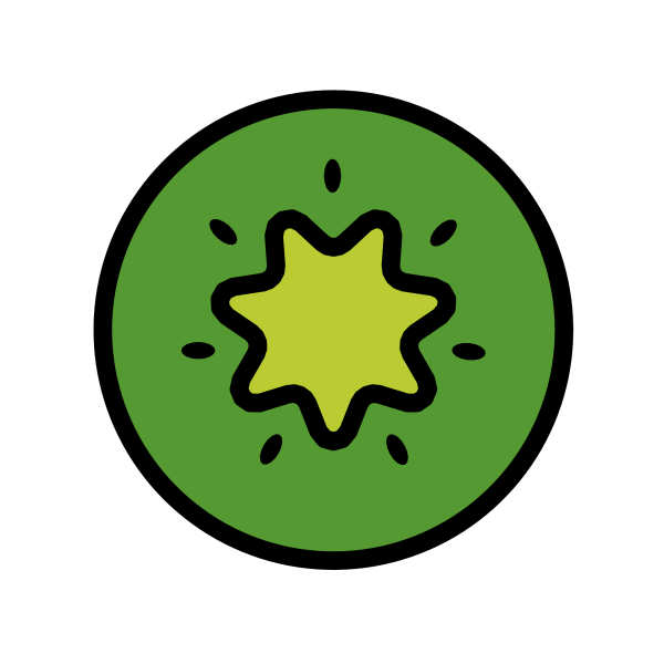 Смайлик киви на айфоне