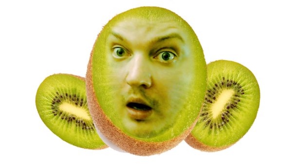 Фрукты с лицом человека