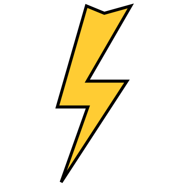 Логотип желтая молния