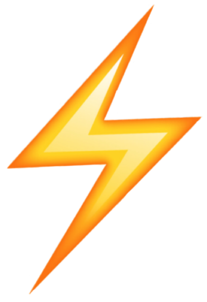 Смайлик молния айфон