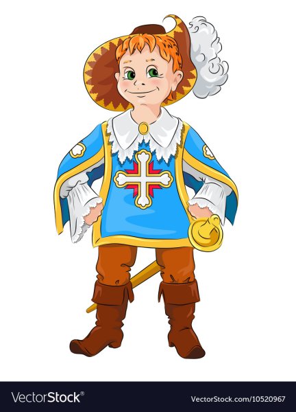 Мушкетер рисунок для детей