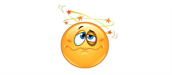 Смайлик кружится голова