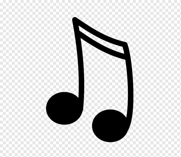 Ноты на прозрачном фоне