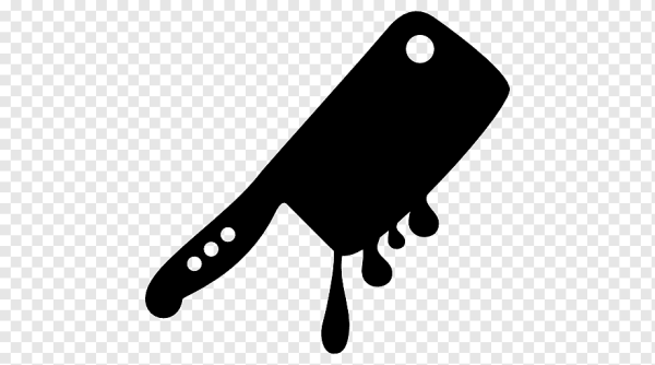 Нож мясника силуэт