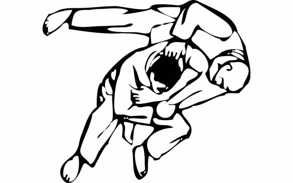 Дзюдо рисунок