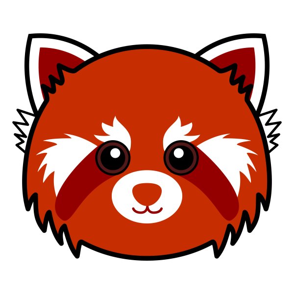 Маска красной панды