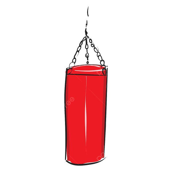 Боксерская груша вектор