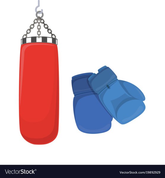 Боксерская груша на прозрачном фоне