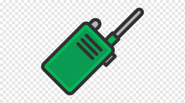 Рация на зеленом фоне