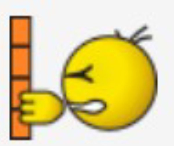 Смайл головой об стену