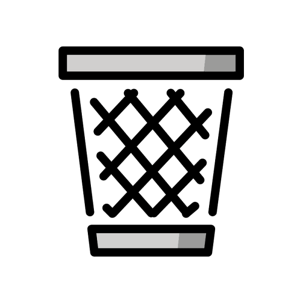 ЭМОДЖИ корзина для мусора